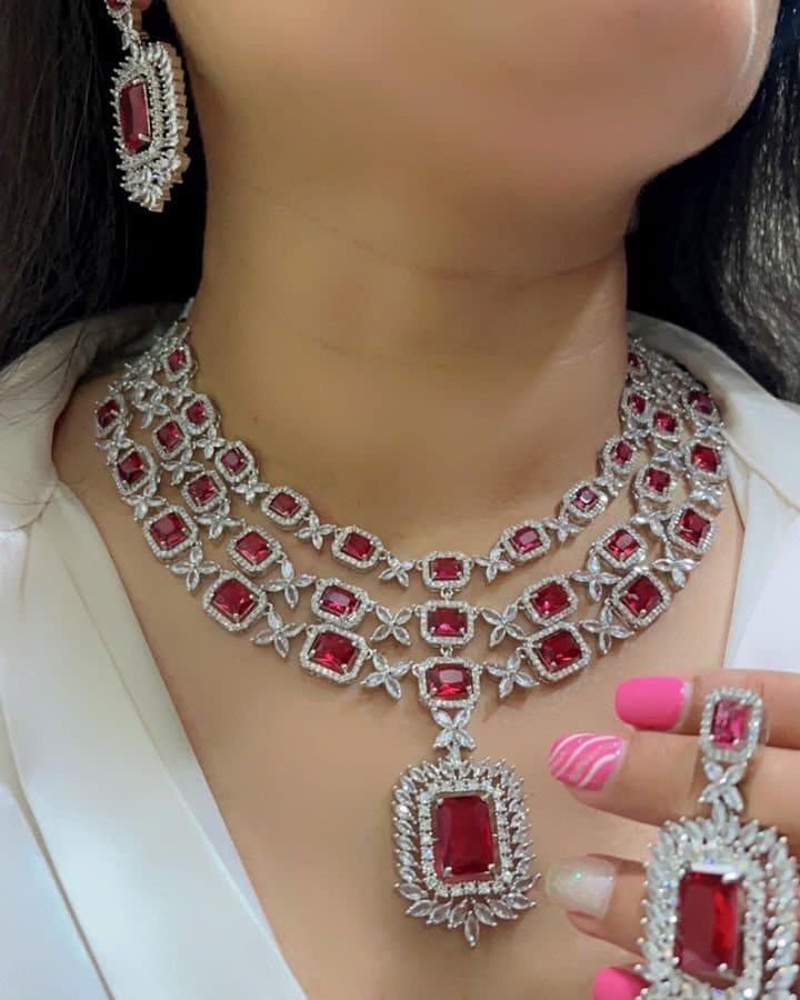 Super Exquisite Fancy Necklace Set with Earrings