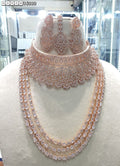 Partywear American Diamond Fancy Necklace Set
