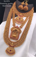 Chandrika Charm Gold Plated Necklace Set