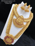 Devi Drapes Gold Plated Necklace Set